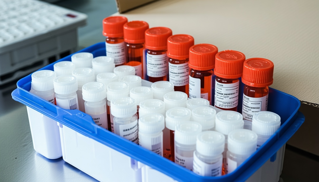 expense associated with shipping blood samples   specialized containers designed to maintain subzero temperatures but also the logistical challenges of ensuring that these samples remain viable throughout transit