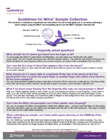 Guidelines for Collecting Samples at Home FAQ Sheet 