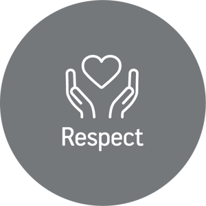 Respect Symbol Logo