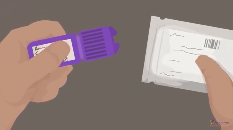 MitraCartridgeGoesIntoFoilBag