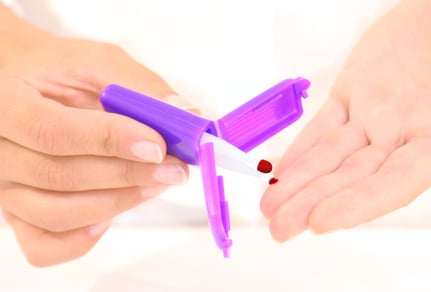 self-collecting blood samples at home