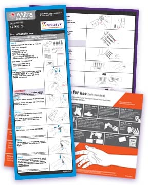 Self sampling instructions for use samples