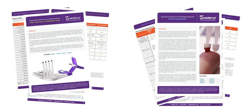 Explore how others have successfully implemented VAMS technology.  These documents present an overview of the scientific process behind implementing blood microsampling 