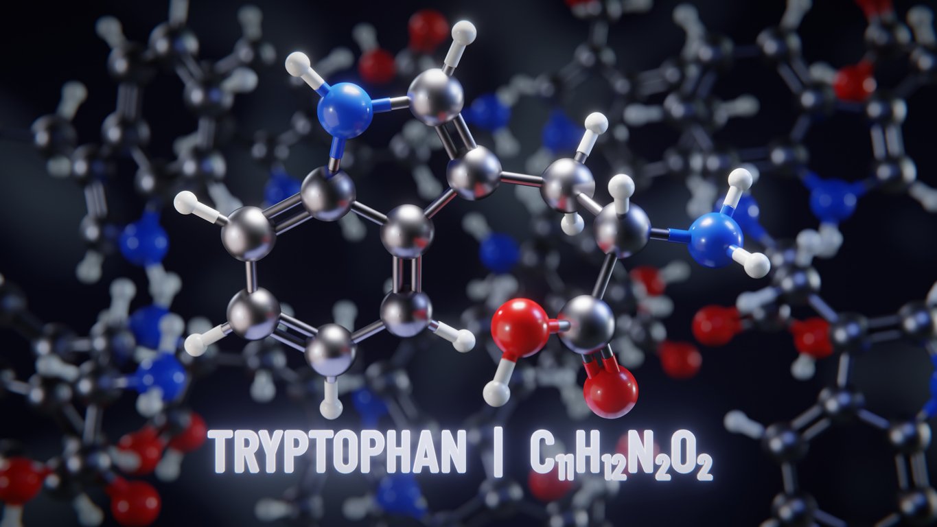 Tryptophan-Molecular-Structure, iStock
