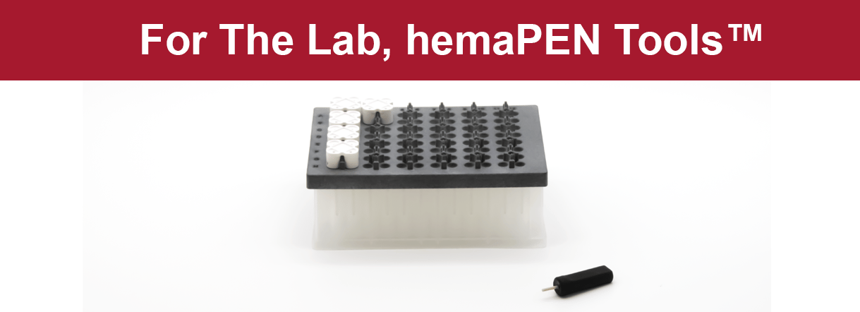 hemapen cartridge rack for laboratory use