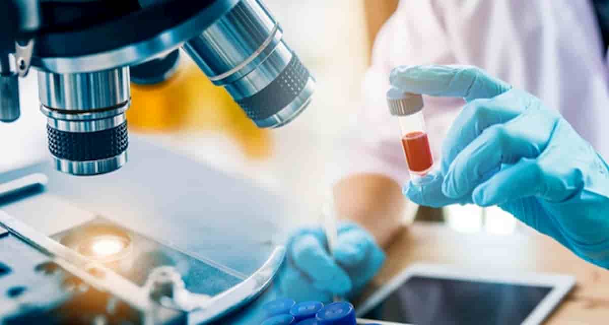 man using remote blood sampling for a clinical trial