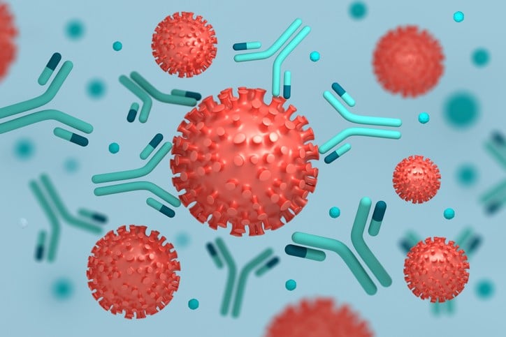 An illustration of the covid19 virus