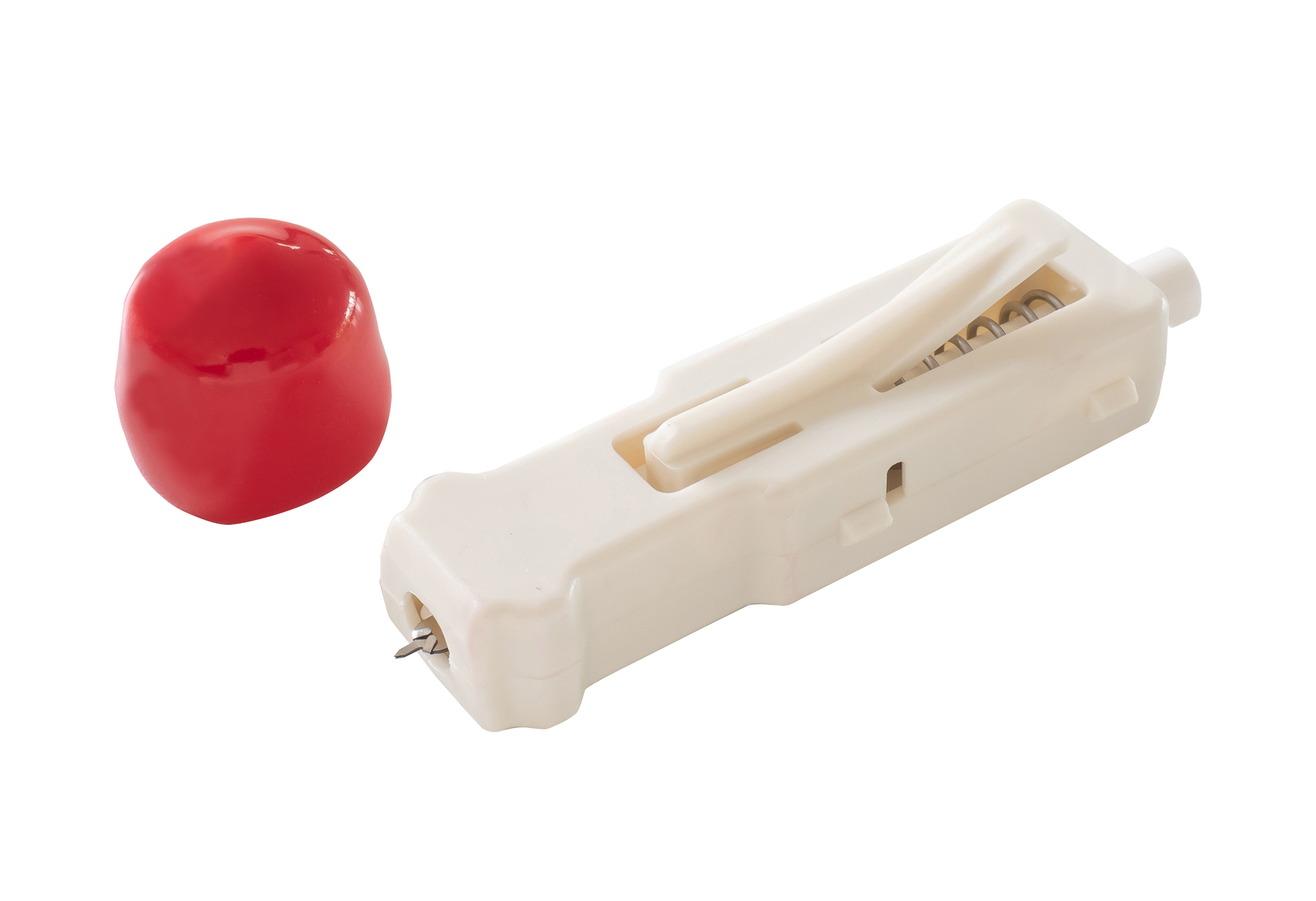 Close up image of the Harpera skin micro biopsy tool