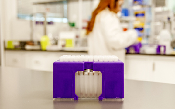 The 96 Auto rack allows for fast and efficient processing of dried blood microsamples