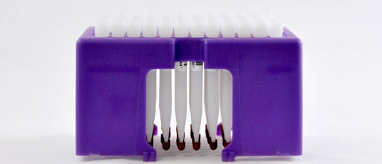 Processing and analyzing dried blood samples with the Mitra 96 autorack is easy since they are compatible with existing liquid handlers  