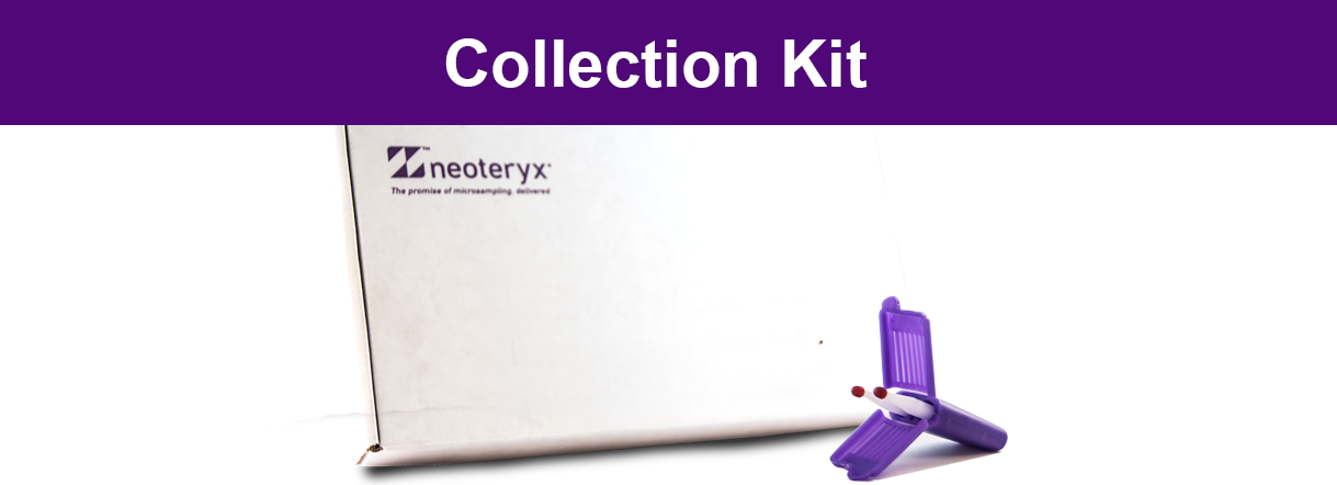 The mitra cartridge next to a colleciton kit