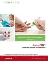 brochure cover of the hemapen dbs device