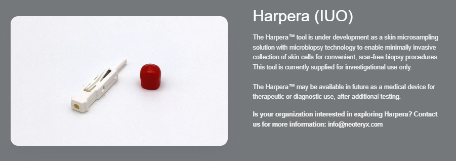 Harpera microbiopsy tool